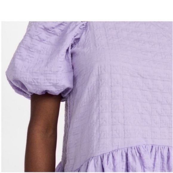 NWT English Factory Women’s Lavender Puff Sleeve Relaxed Fit Dress S - Picture 7 of 10
